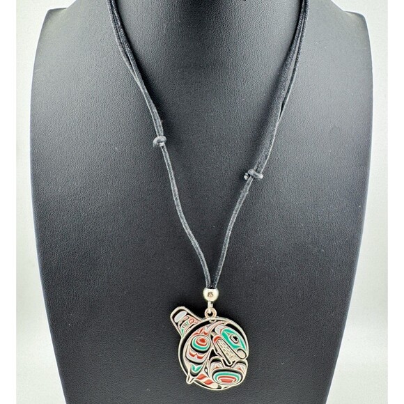 Signed Joe Wilson Orca Pendant – Symbol of Strength Canada Indigenous Artisan - Picture 8 of 11